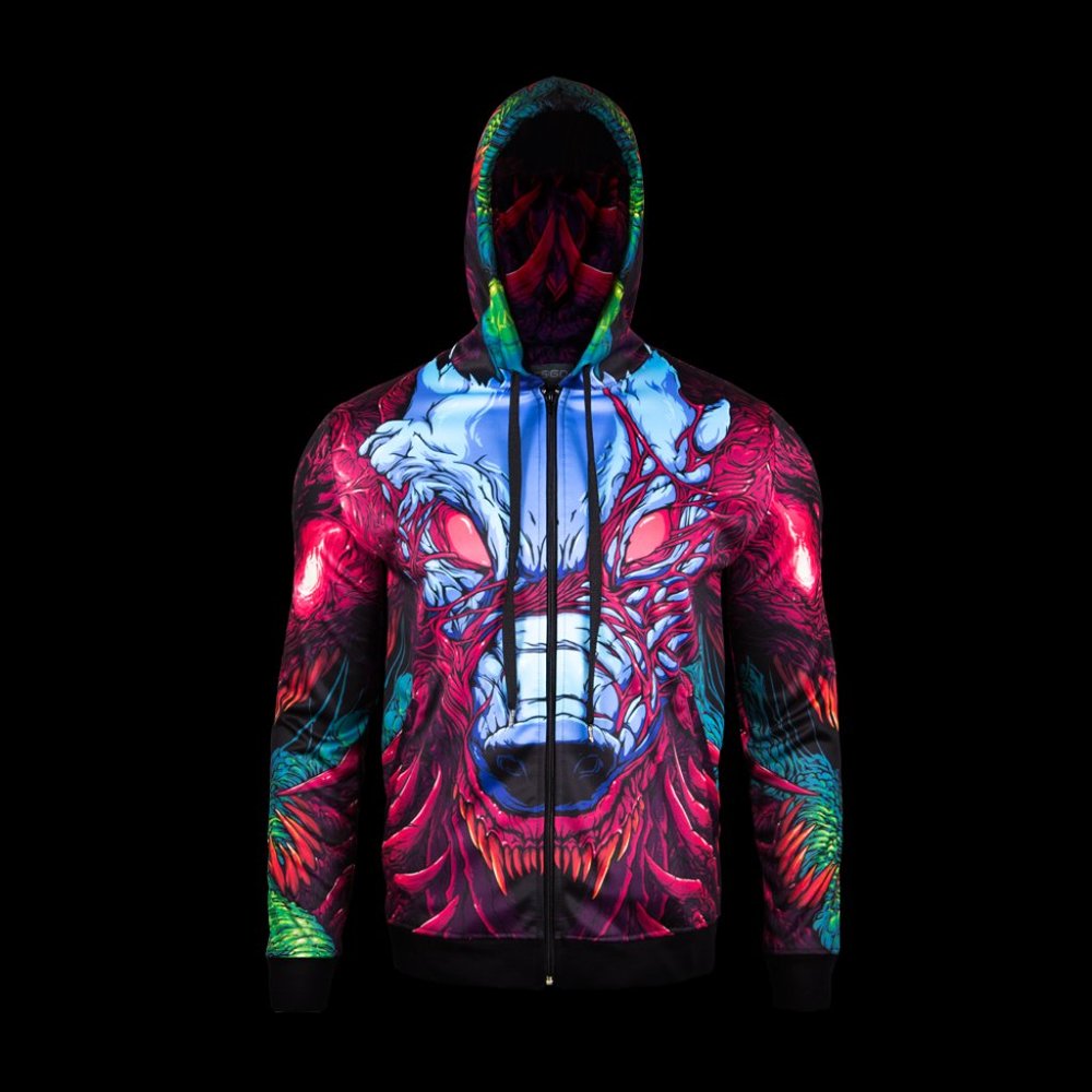 New Valve CSGO Hyper Beast Zip Hoodie Size S